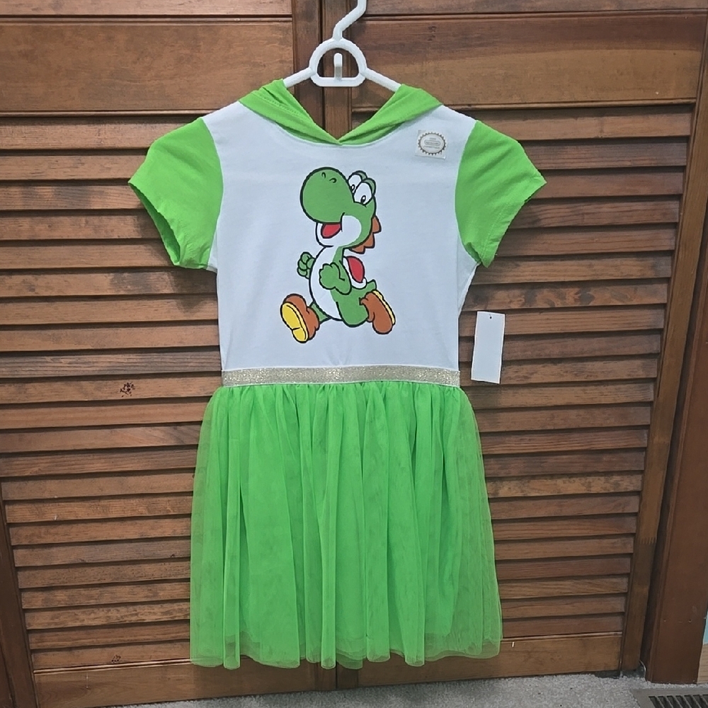 Green and White Yoshi Dress